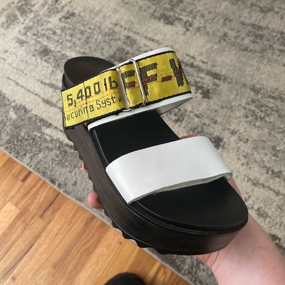 Custom off white sandals